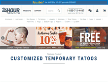 Tablet Screenshot of 24hourtattoos.com